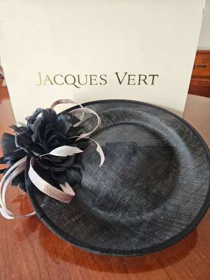 Black and taupe fascinator from Jacques Vert - Image 2